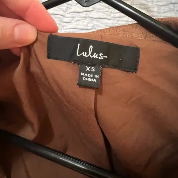 Lulus Faux Suede Moto Jacket - XS - In Perfect Condition - Picture 3 of 3